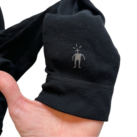 Smartwool Classic Thermal Merino Base Layer Black 1/4 Zip Pullover XL Women’s - Picture 5 of 10